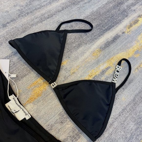 Alexander Wang New Collection Bikini Swimwear with Embellished Hardware Logo - Picture 2 of 8